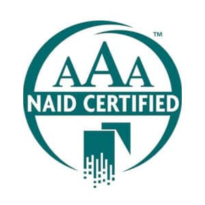 AAA NAID Certified logo on a white background